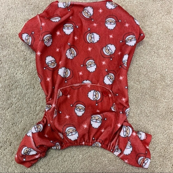𝅺BAILEY & Bella small breed dog red Santa Claus pyjamas size medium - Picture 8 of 8